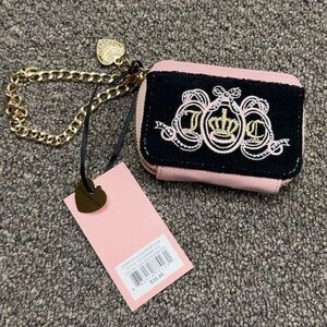 Juicy Couture Lovers Club Square Zip Card Wallet